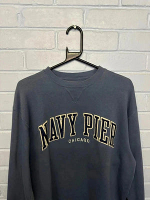 Vintage Navy Pier Chicago Sweatshirt – Big Cotton Gear – Size M