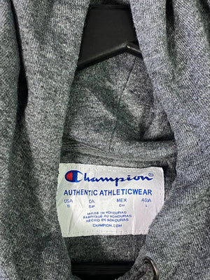 Champion Charcoal Grey Logo Hoodie (Size S)