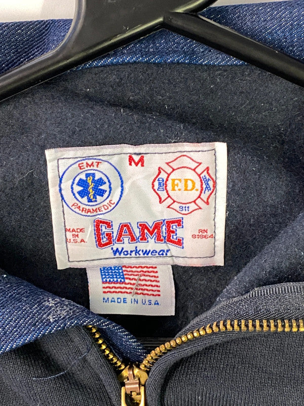Game Workwear Fire Dept Quarter-Zip Sweatshirt – M