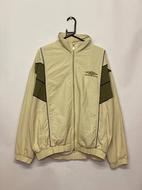 Vintage Umbro Beige & Olive Windbreaker Jacket – Size L