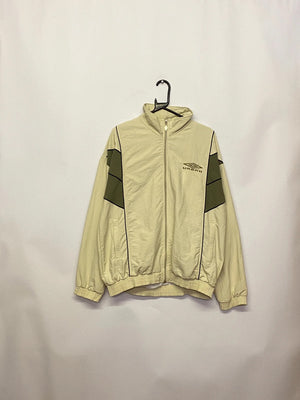 Vintage Umbro Beige & Olive Windbreaker Jacket – Size L