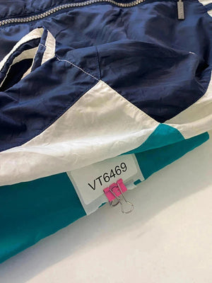 Vintage Adidas Windbreaker Jacket – Navy/Teal/Cream – Size M