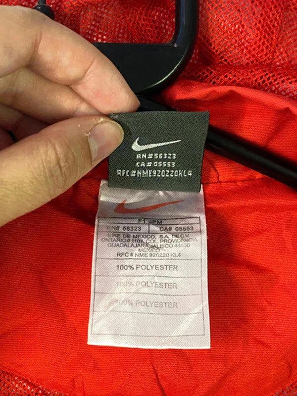 Nike Dri-FIT Red Windbreaker Jacket – Size L