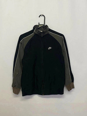 Nike Sportswear Black & Khaki Track Jacket – Youth L (Age 12–13)