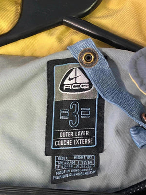 Vintage Nike ACG 3 Outer Layer Technical Jacket – Grey/Yellow – Size L