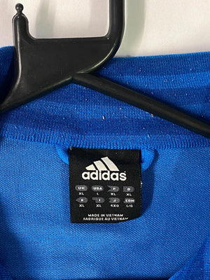 Adidas Blue Track Jacket with “3” Logo – Size XL