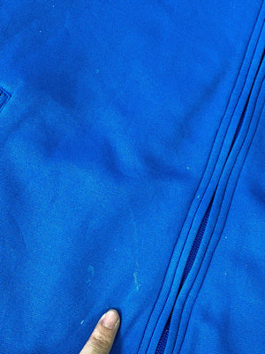 Adidas Blue Track Jacket with “3” Logo – Size XL