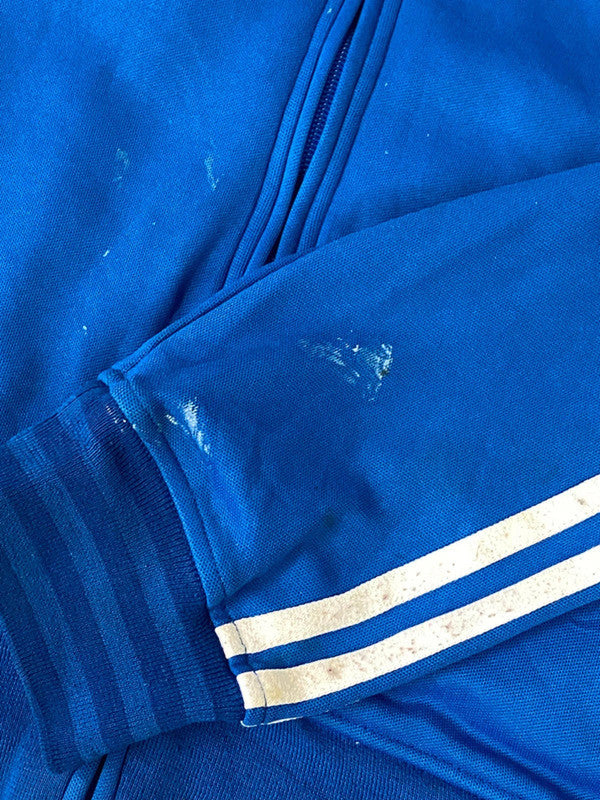 Adidas Blue Track Jacket with “3” Logo – Size XL