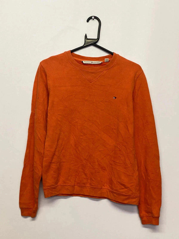 Tommy Hilfiger Orange Sweatshirt – Size XS