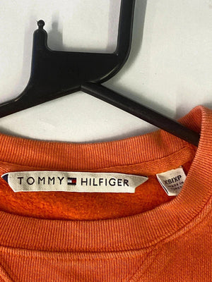 Tommy Hilfiger Orange Sweatshirt – Size XS