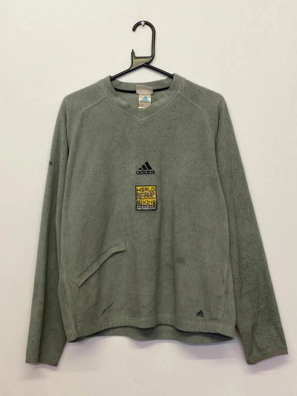 Vintage Adidas “World Track Ranking” Corded Sweatshirt (Men’s L)