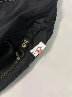 Street By Record Black Bomber Jacket – Small Size, Orange Lining
