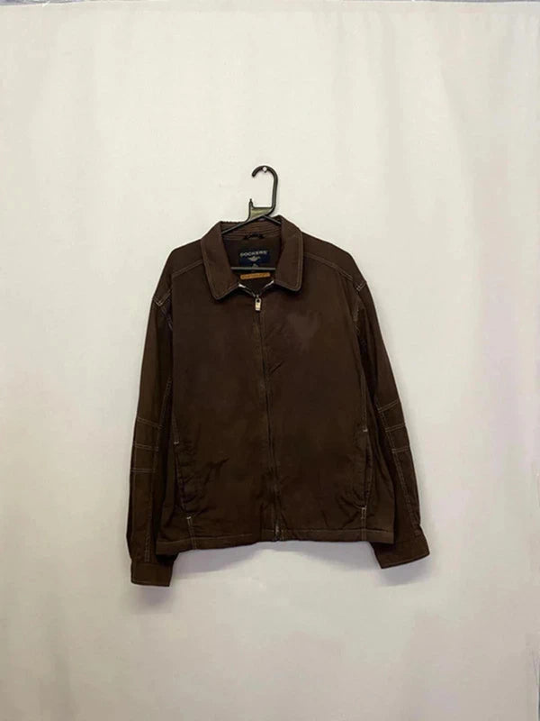 Dockers Stain Defender Brown Harrington Jacket – Size XL