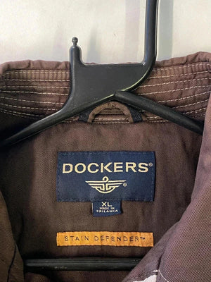 Dockers Stain Defender Brown Harrington Jacket – Size XL