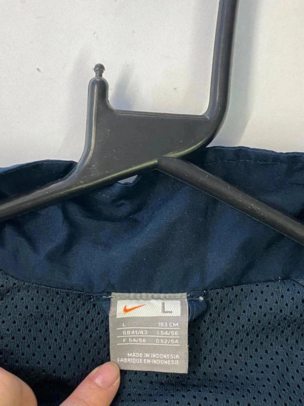 🧥 Nike Navy Blue Full-Zip Track Jacket (Size L)