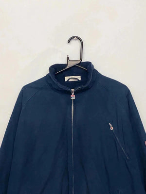 Fila Navy Zip Jacket with Fleece Lining – Size L