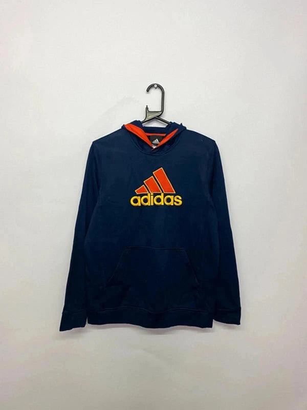 Adidas Navy Hoodie Red & Yellow Logo