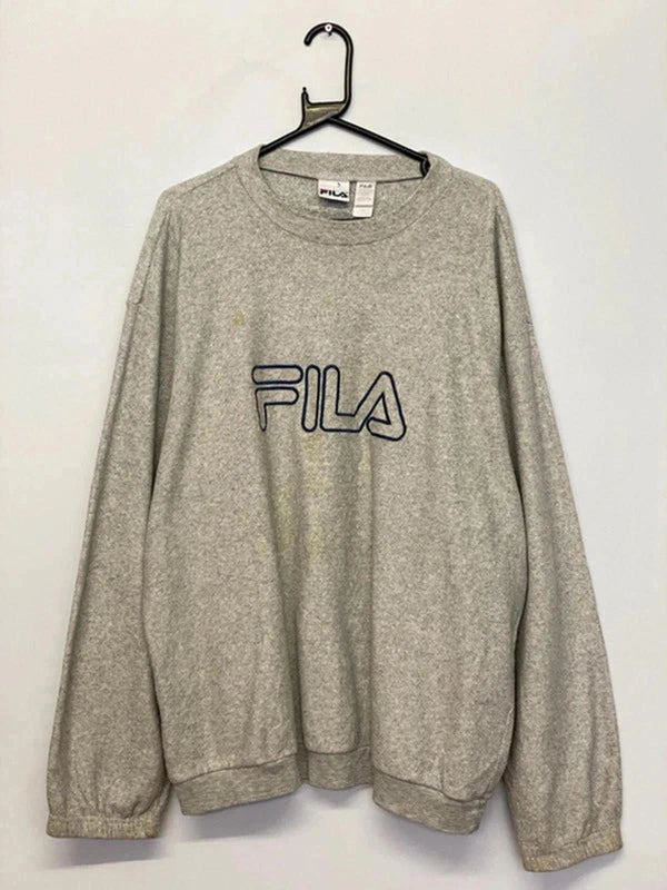 Vintage FILA Grey Sweatshirt Size XXL