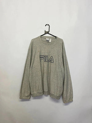 Vintage FILA Grey Sweatshirt Size XXL
