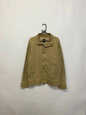GAP Tan Sherpa-Lined Canvas Jacket Size L