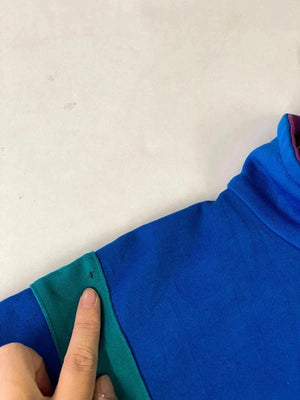Vintage Puma Track Jacket – 80s/90s Blue Colourblock – Retro Zip Up