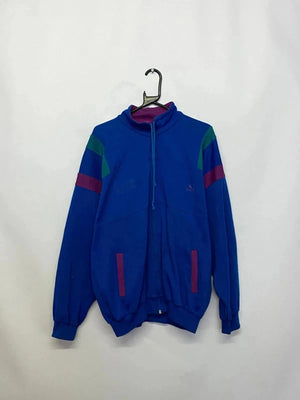Vintage Puma Track Jacket – 80s/90s Blue Colourblock – Retro Zip Up