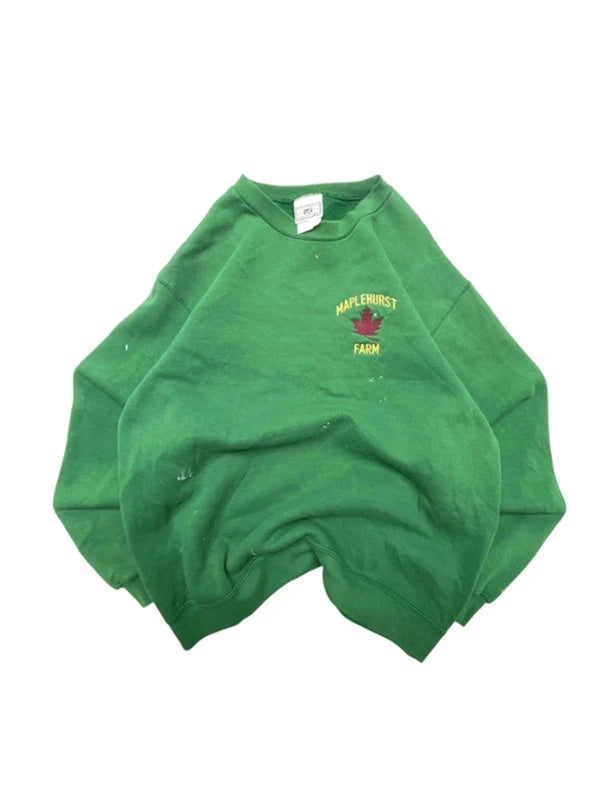 Green lee embroidery sweatshirt men's small