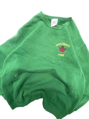 Green lee embroidery sweatshirt men's small