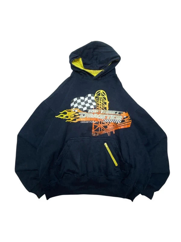 Navy cedarfair hoodie men's xl