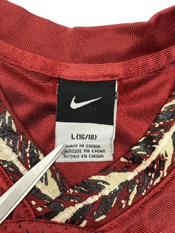 burgundy nike jersey youth's large