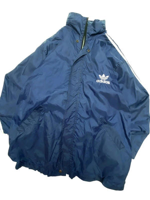 Vintage navy adidas windbreaker men's xl