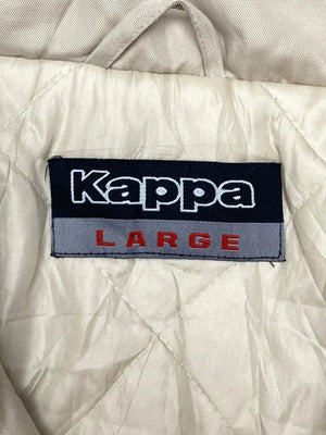 Beige kappa padded jacket men's large