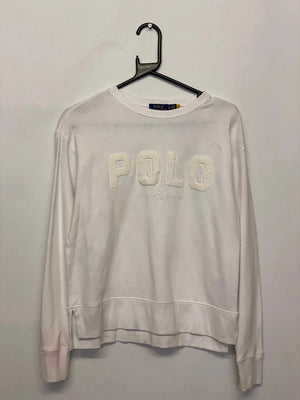 Polo Ralph Lauren White Sweatshirt XS – Chenille Logo