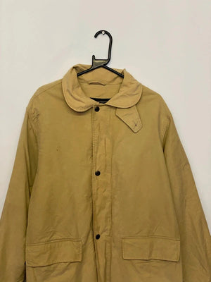 GANT Beige Waxed Cotton-Style Jacket – Fleece Lined – Men’s M