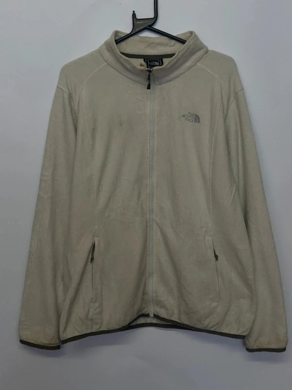 The North Face Beige Full-Zip Fleece Jacket (Men’s XL)