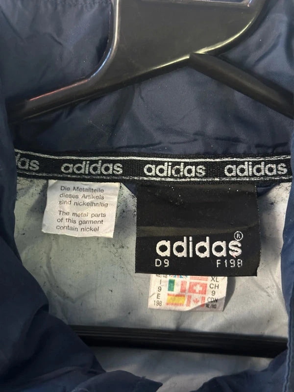 Vintage Adidas Navy Windbreaker Jacket (Men’s XL / F198)