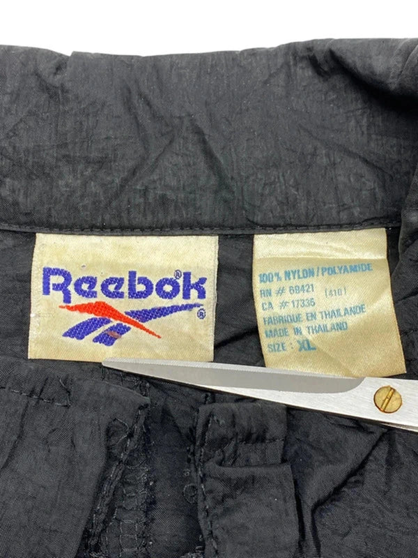 Vintage Black Reebok Windbreaker Men's XL