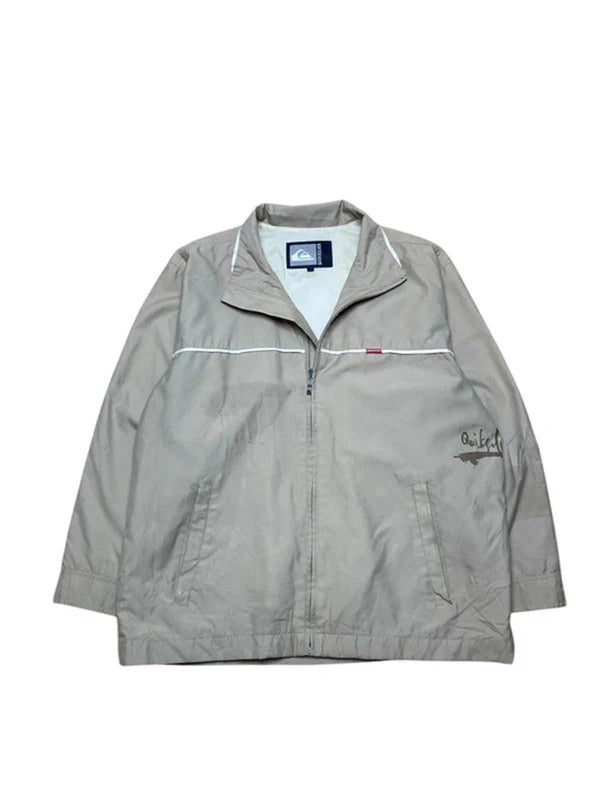 Grey Quiksilver Harrington Jacket Men's Medium