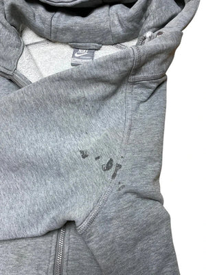 Grey Nike-Zip-through Hoodie Men's Medium