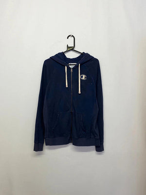Champion Navy Full-Zip Hoodie – Size 2XL