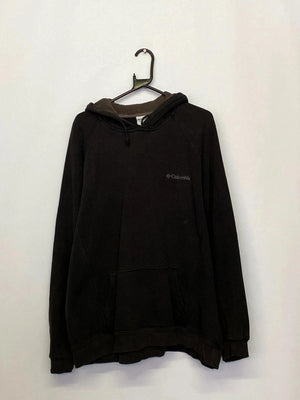 Columbia Brown Fleece-Lined Pullover Hoodie – Men’s XL