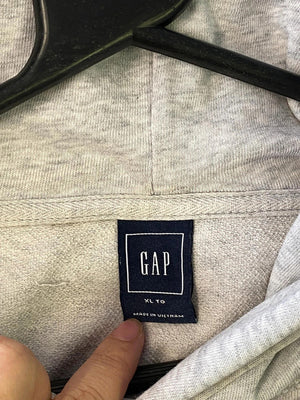GAP Light Grey Pullover Hoodie – Size XL