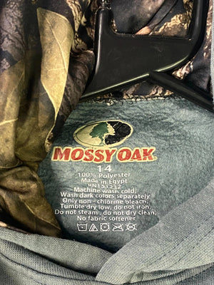 Mossy Oak Camo Flag Hoodie (Size 14)