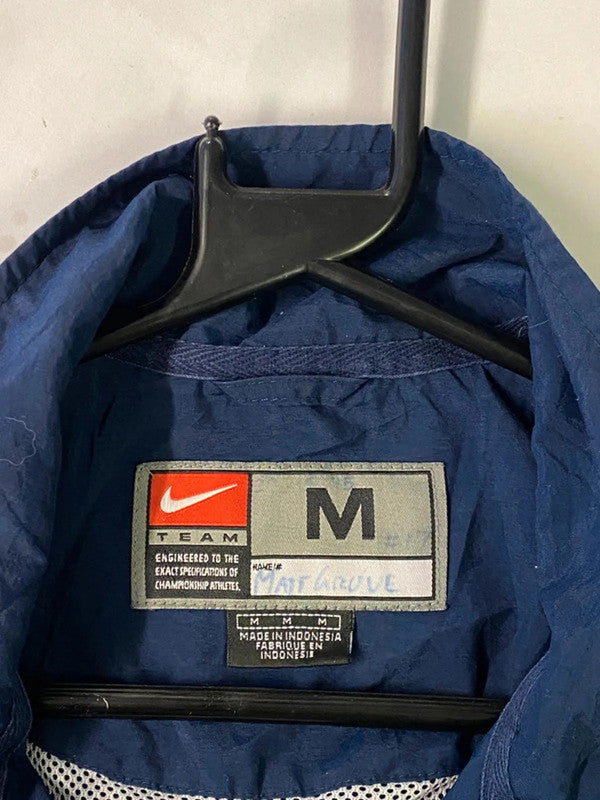 Vintage Nike Team Navy Full-Zip Track Jacket – Medium