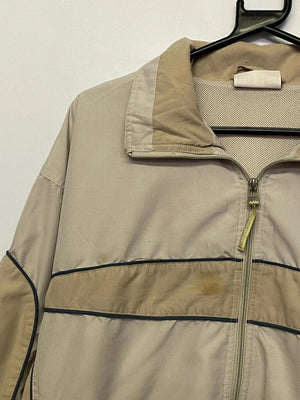 Vintage Umbro Beige/Brown Full-Zip Track Jacket – Men’s L