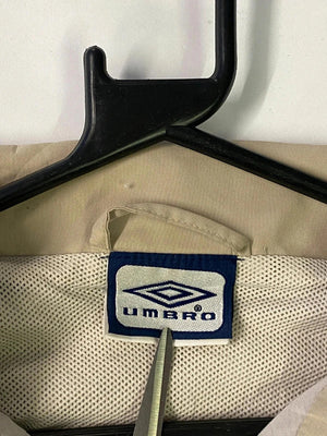 Vintage Umbro Beige/Brown Full-Zip Track Jacket – Men’s L