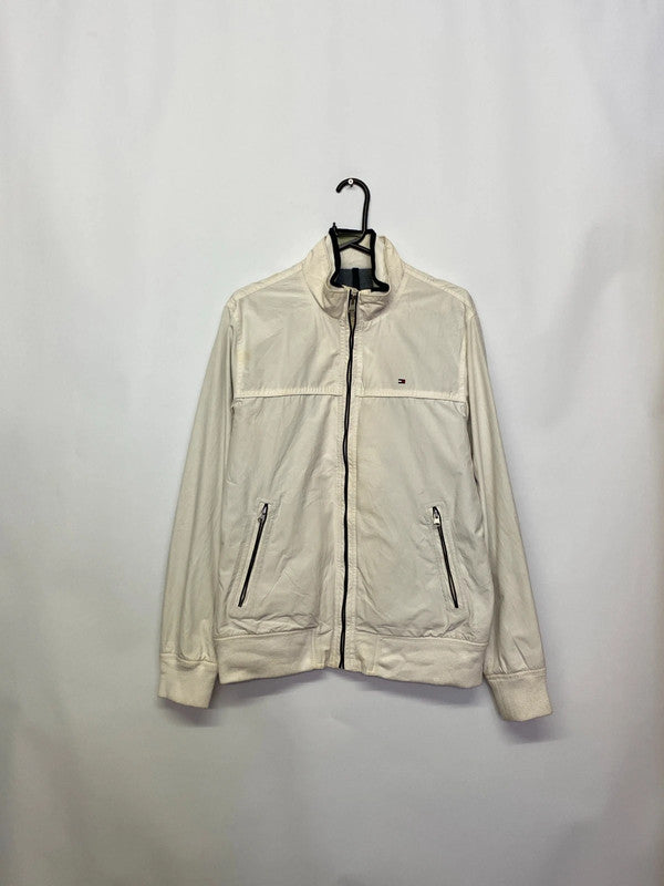 Tommy Hilfiger White Full-Zip Jacket – Size Unknown (Fits M/L)