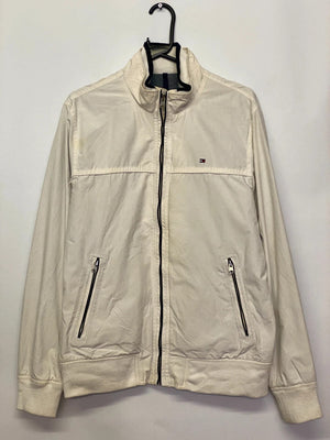 Tommy Hilfiger White Full-Zip Jacket – Size Unknown (Fits M/L)