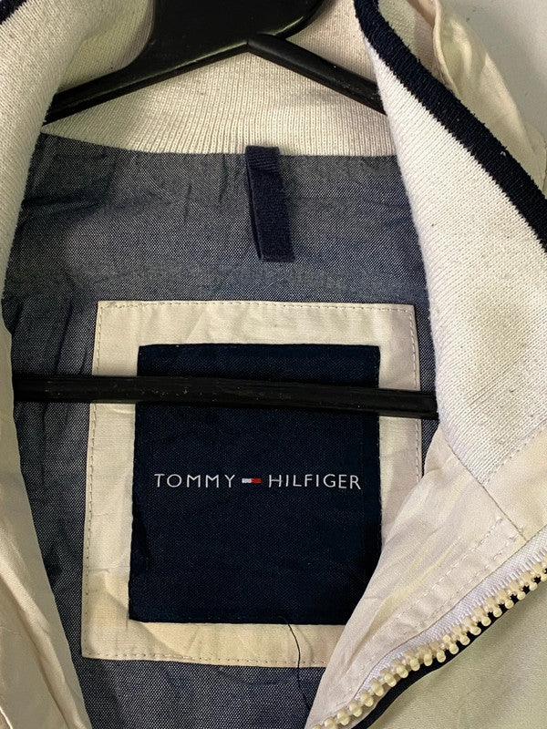 Tommy Hilfiger White Full-Zip Jacket – Size Unknown (Fits M/L)