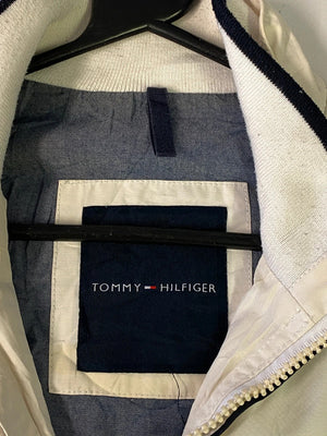 Tommy Hilfiger White Full-Zip Jacket – Size Unknown (Fits M/L)